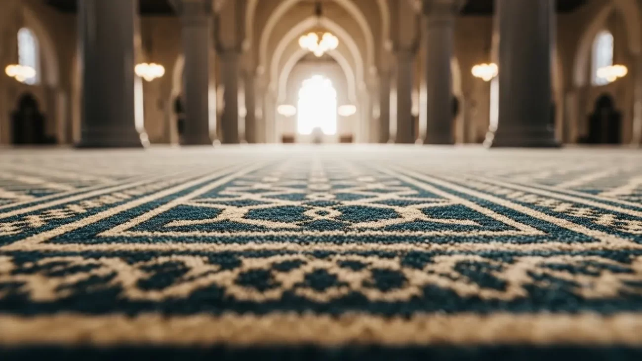 wool carpets in mosques